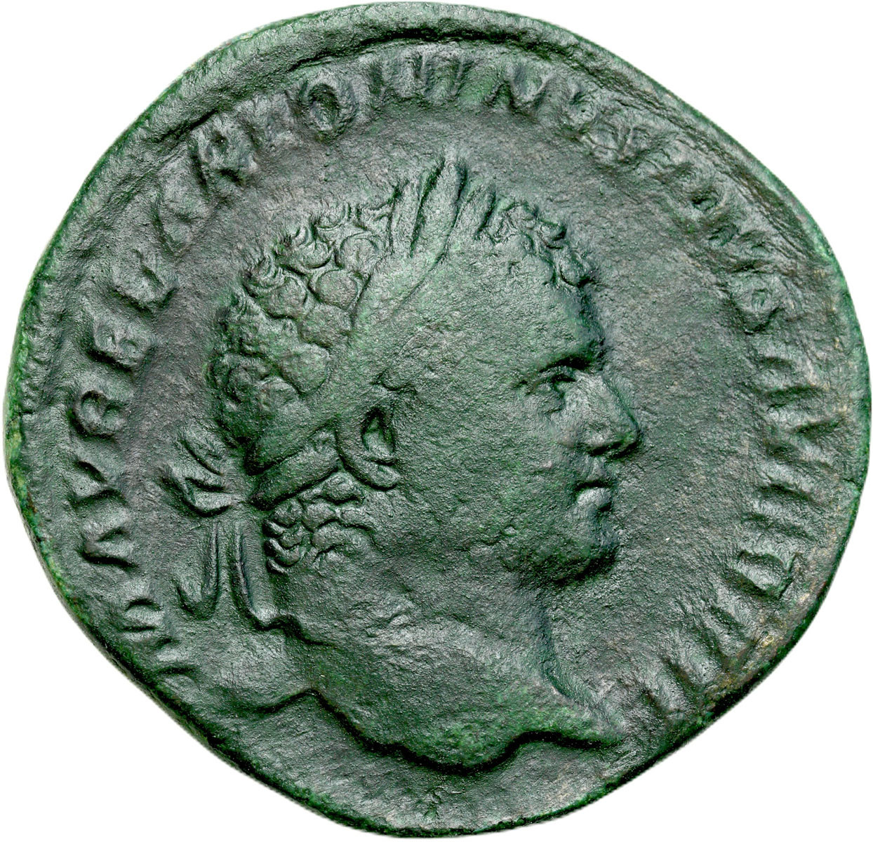 Cesarstwo Rzymskie, Sesterc, Caracalla 196 - 217 n. e., Rzym – RZADKI